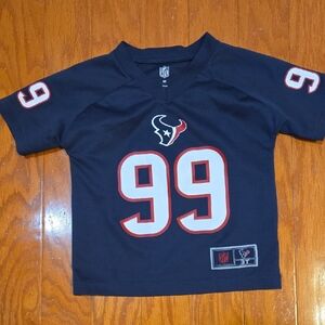 NFL Kids Texans JJ Watt Navy and Red Jersey